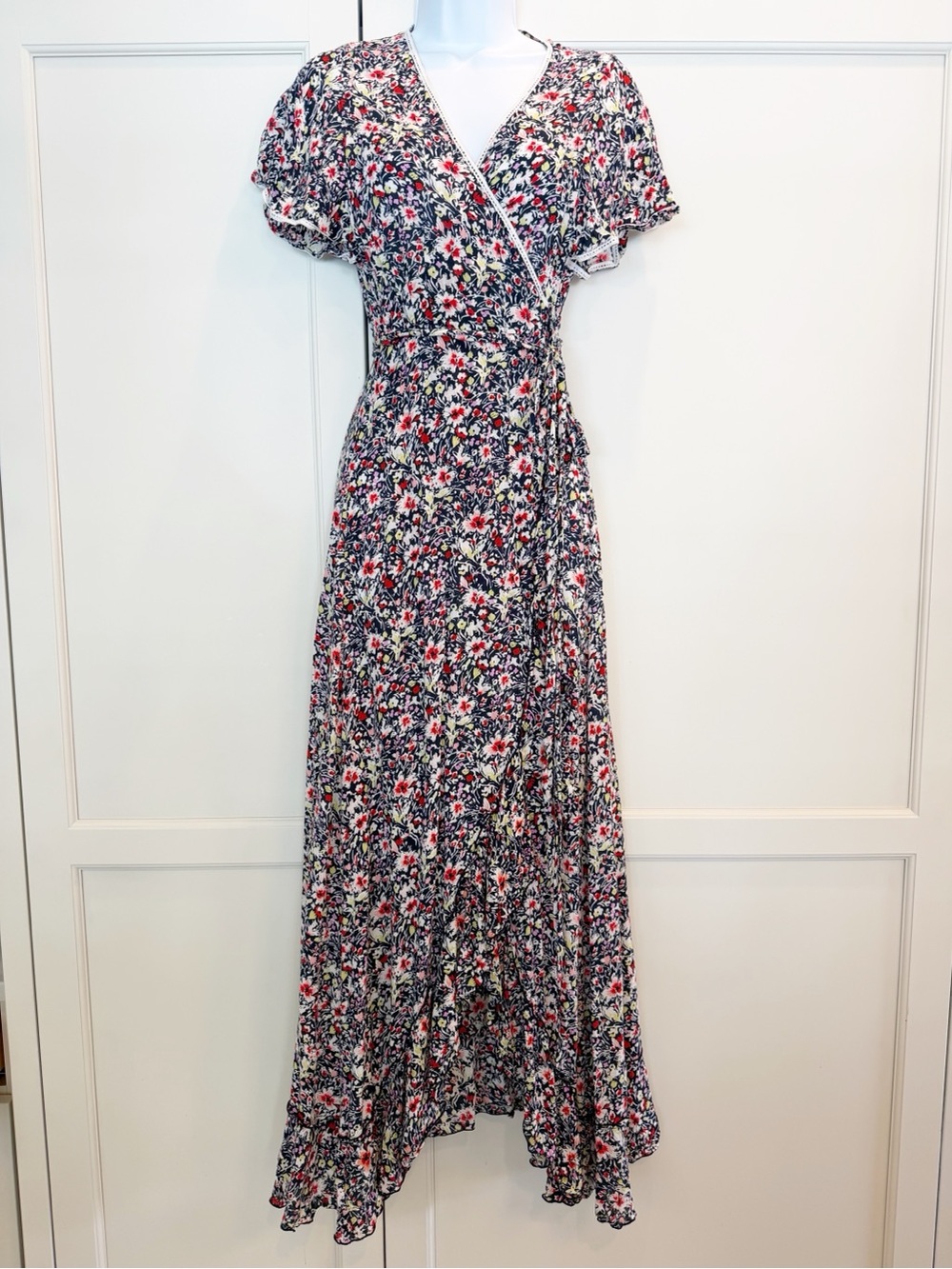 Poupette St Barth Joe Wrap Maxi Dress Size M